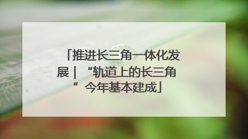 推进长三角一体化发展｜“轨道上的长三角”今年基本建成
