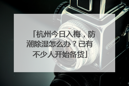 杭州今日入梅，防潮除湿怎么办？已有不少人开始备货