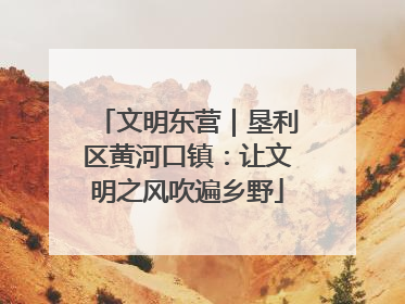 文明东营｜垦利区黄河口镇：让文明之风吹遍乡野