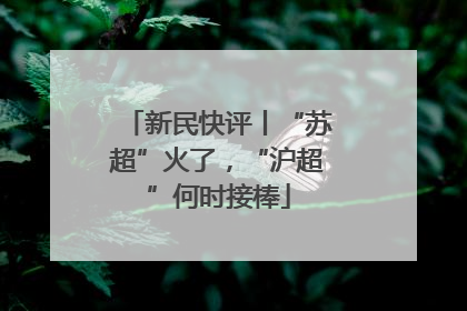 新民快评丨“苏超”火了，“沪超”何时接棒
