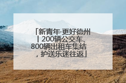 新青年·更好德州丨200辆公交车、800辆出租车集结，护送乐迷往返