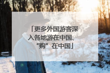 更多外国游客深入各地游在中国、“购”在中国