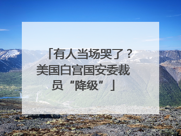 有人当场哭了？美国白宫国安委裁员“降级”