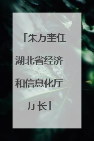 朱万奎任湖北省经济和信息化厅厅长