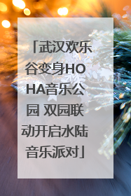 武汉欢乐谷变身HOHA音乐公园 双园联动开启水陆音乐派对