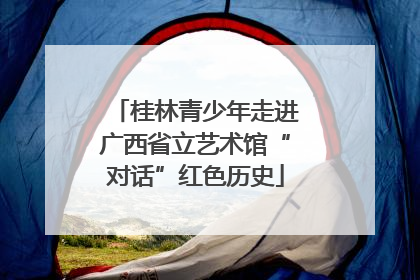 桂林青少年走进广西省立艺术馆“对话”红色历史