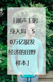 潮声丨躬身入局：50万亿银发经济的田野样本