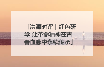 澧源时评｜红色研学 让革命精神在青春血脉中永续传承