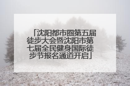 沈阳都市圈第五届徒步大会暨沈阳市第七届全民健身国际徒步节报名通道开启