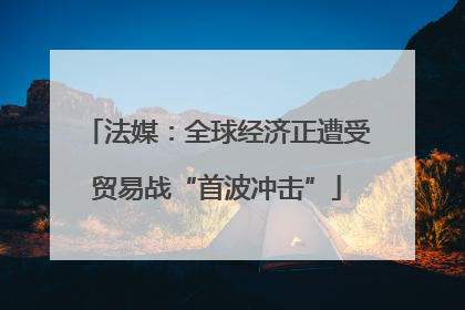 法媒：全球经济正遭受贸易战“首波冲击”