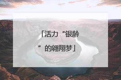 活力“银龄”的翱翔梦