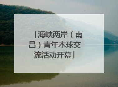 海峡两岸（南昌）青年木球交流活动开幕