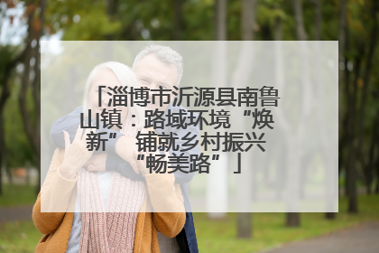 淄博市沂源县南鲁山镇：路域环境“焕新” 铺就乡村振兴“畅美路”