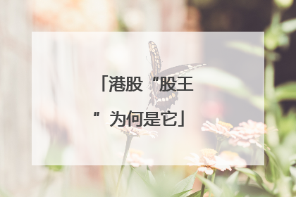 港股“股王”为何是它