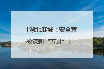 湖北麻城：安全宣教深耕“五进”