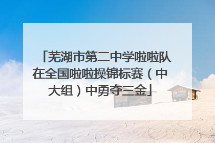 芜湖市第二中学啦啦队在全国啦啦操锦标赛（中大组）中勇夺三金