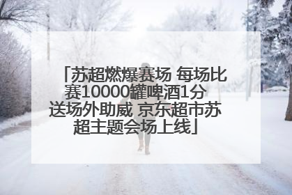 苏超燃爆赛场 每场比赛10000罐啤酒1分送场外助威 京东超市苏超主题会场上线