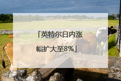 英特尔日内涨幅扩大至8%