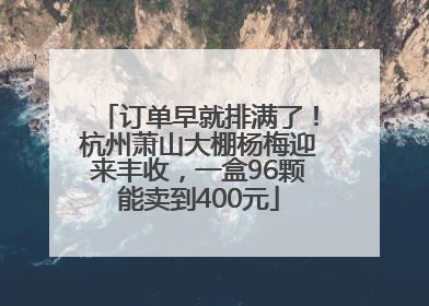 订单早就排满了！杭州萧山大棚杨梅迎来丰收，一盒96颗能卖到400元