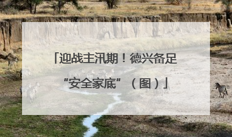 迎战主汛期！德兴备足“安全家底”（图）