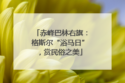 赤峰巴林右旗：格斯尔“浴马日”，赏民俗之美