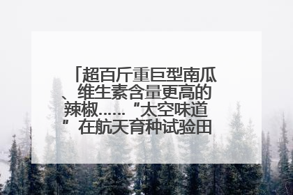 超百斤重巨型南瓜、维生素含量更高的辣椒……“太空味道”在航天育种试验田里拔节生长