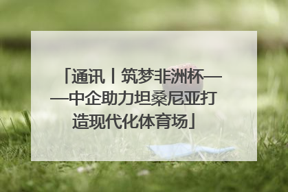 通讯丨筑梦非洲杯——中企助力坦桑尼亚打造现代化体育场