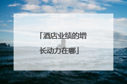 酒店业绩的增长动力在哪