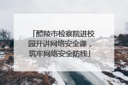 醴陵市检察院进校园开讲网络安全课，筑牢网络安全防线