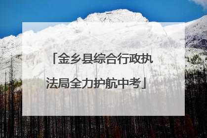 金乡县综合行政执法局全力护航中考