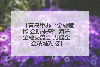 青岛举办“金融赋能 企航未来”海洋金融交流会 力促金企精准对接