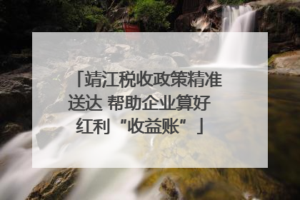 靖江税收政策精准送达 帮助企业算好红利“收益账”