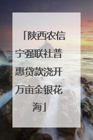 陕西农信宁强联社普惠贷款浇开万亩金银花海