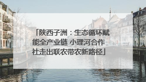 陕西子洲：生态循环赋能全产业链 小理河合作社走出联农带农新路径