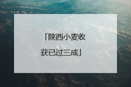 陕西小麦收获已过三成