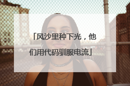 风沙里种下光，他们用代码驯服电流