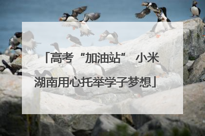 高考“加油站” 小米湖南用心托举学子梦想
