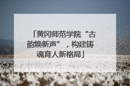 黄冈师范学院“古韵焕新声”，构建铸魂育人新格局