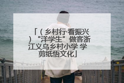 （乡村行·看振兴）“洋学生”做客浙江义乌乡村小学 学剪纸悟文化
