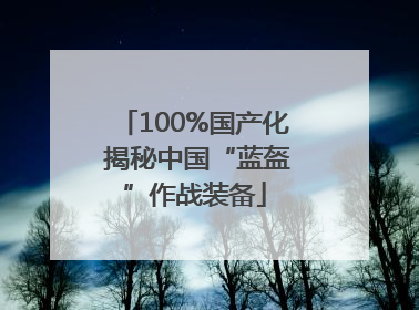 100%国产化 揭秘中国“蓝盔”作战装备