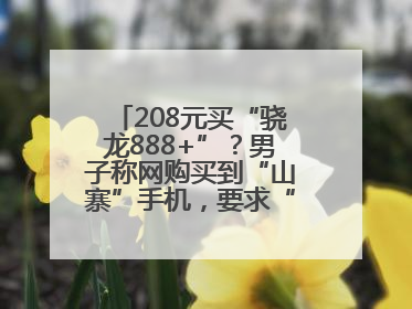208元买“骁龙888+”？男子称网购买到“山寨”手机，要求“退一赔三”遭拒