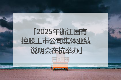 2025年浙江国有控股上市公司集体业绩说明会在杭举办