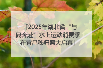 2025年湖北省“与夏奔赴”水上运动消费季在宜昌秭归盛大启幕