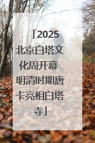 2025北京白塔文化周开幕 明清时期唐卡亮相白塔寺