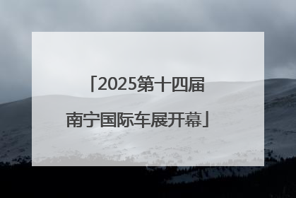 2025第十四届南宁国际车展开幕