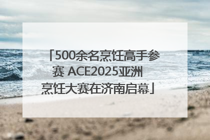 500余名烹饪高手参赛 ACE2025亚洲烹饪大赛在济南启幕