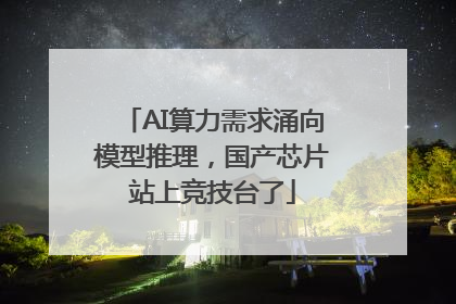 AI算力需求涌向模型推理，国产芯片站上竞技台了