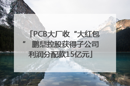 PCB大厂收“大红包” 鹏鼎控股获得子公司利润分配款15亿元
